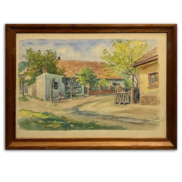 Gebauer Ernő (1882-1962) Kint az utcán, 1946