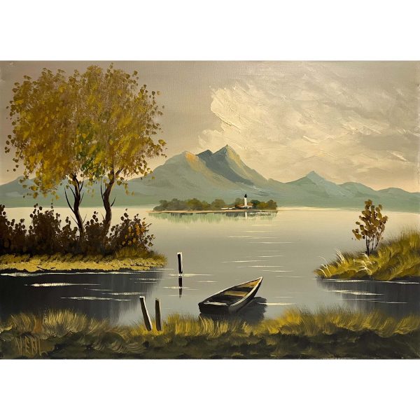 VEML jelzéssel - Magányos csónak a parton