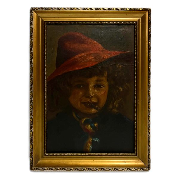 Kun A. jelzéssel - Piros kalapos lány