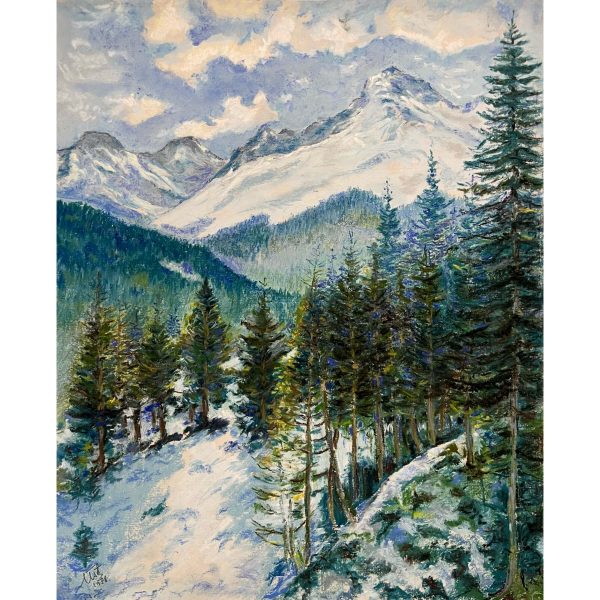 Üst jelzéssel - Fenyveserdő hegycsúcsokkal, 1958