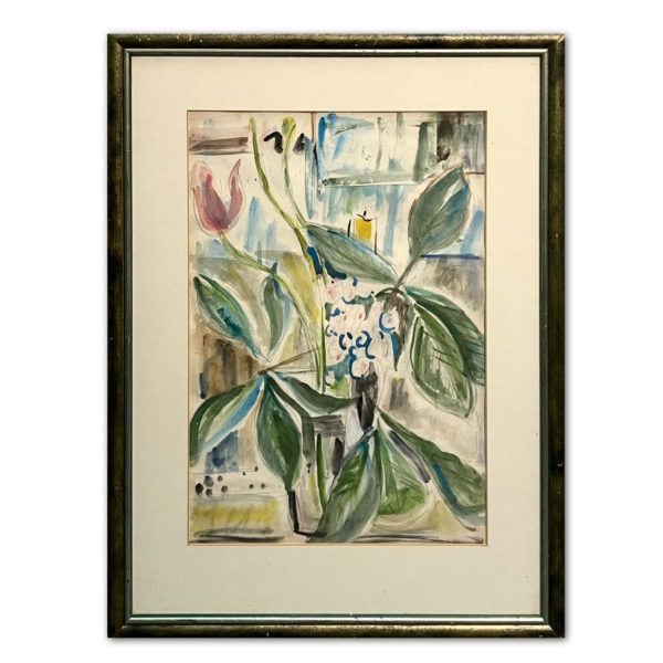 Virágok üvegvázában - Ismeretlen festő