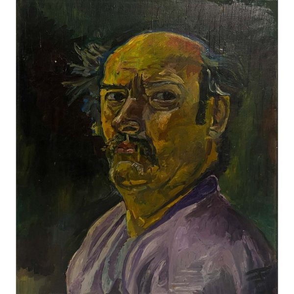 Lila inges férfi - Beazonosításra váró művész