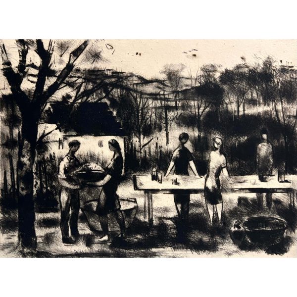 Bordás Ferenc (1911-1982) Gyümölcsszedés