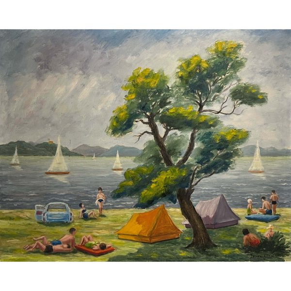 Boross Géza (1908-1971) Nyaralás a Balatonon