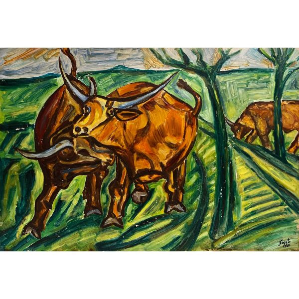 Nagy Sándor (1948- ) Ökrök, 1989