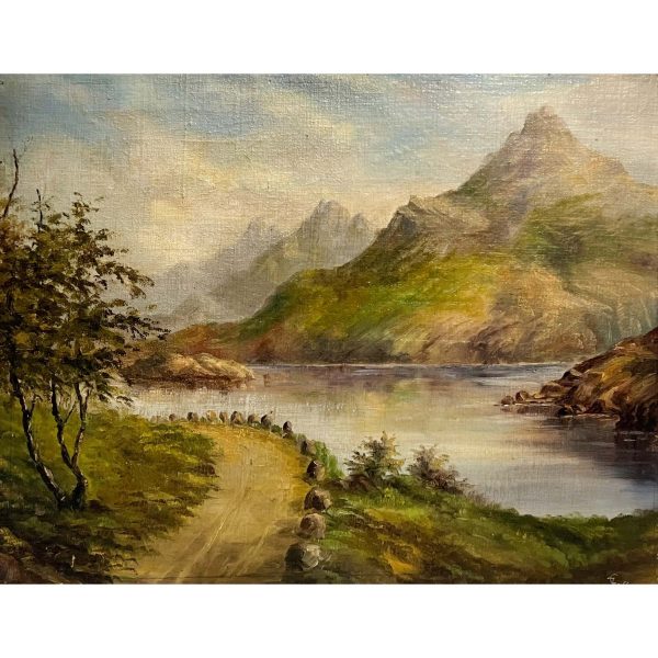 Út kövekkel szegélyezve - Beazonosításra váró művész