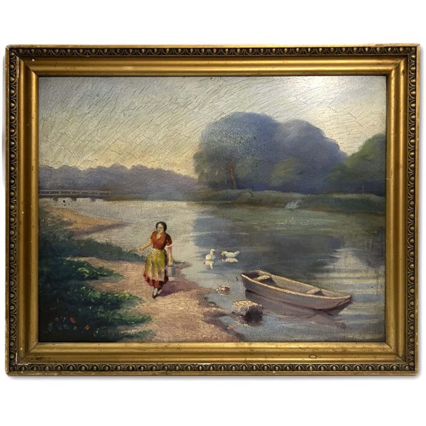 Budai F. jelzéssel - Vízhordó nő, 1929