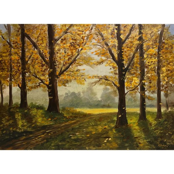 Kovács L. jelzéssel - Őszi erdő, 1966