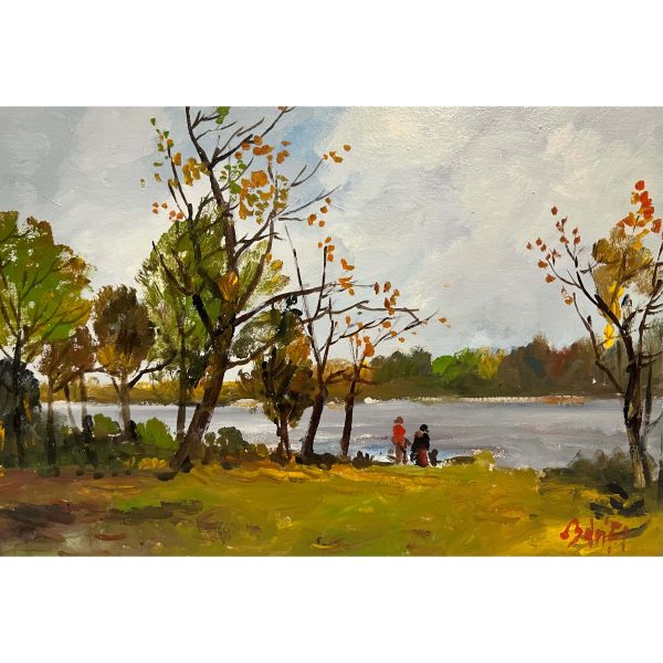 Bánfi József (1936- ) Séta az őszi vízparton