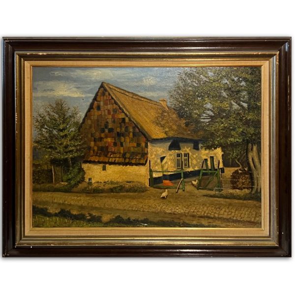 Calixte Vandegaer (1880-1956) Tanyasi ház