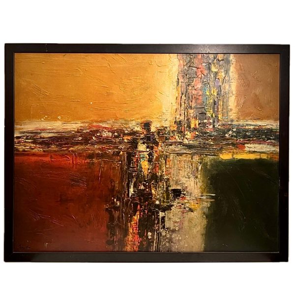 Absztrakt színkavalkád - Beazonosításra váró művész