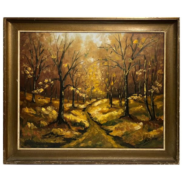 J M Gilles jelzéssel - Sous-bois en automne (Őszi erdőben), 1955