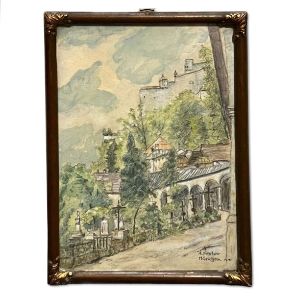 A. Ferber jelzéssel - Temetőben, 1944