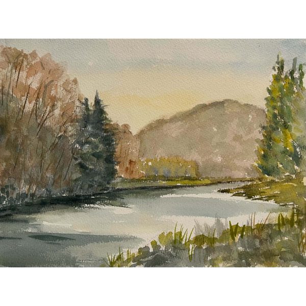 Folyóparton - Ismeretlen festő