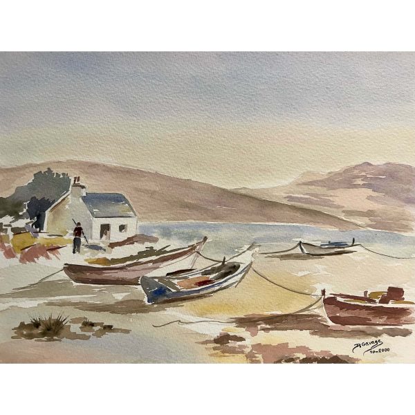 Csónakok a parton, 2000 - Beazonosításra váró művész