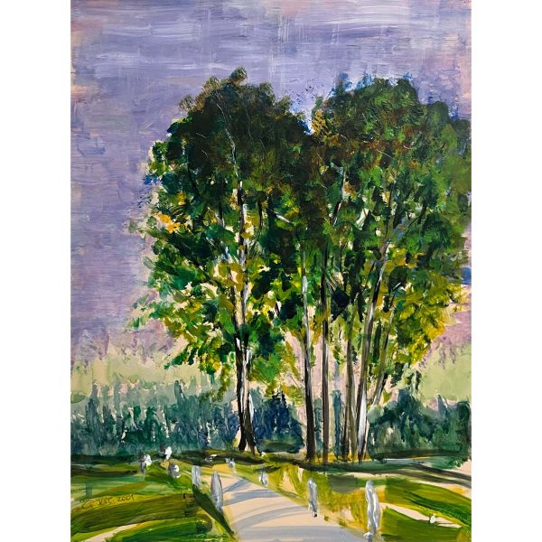 Híd juharfákkal, 2001 - Beazonosításra váró művész