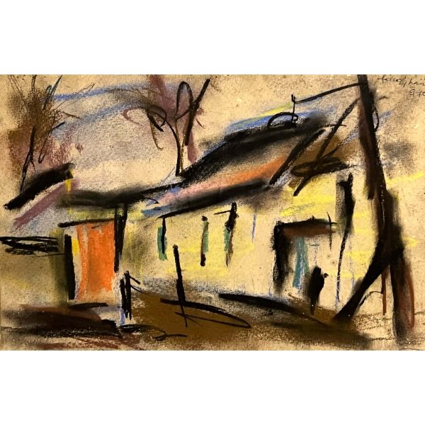 Félegyházi László (1907-1986) Ház hanyagul megrajzolva I. 1970