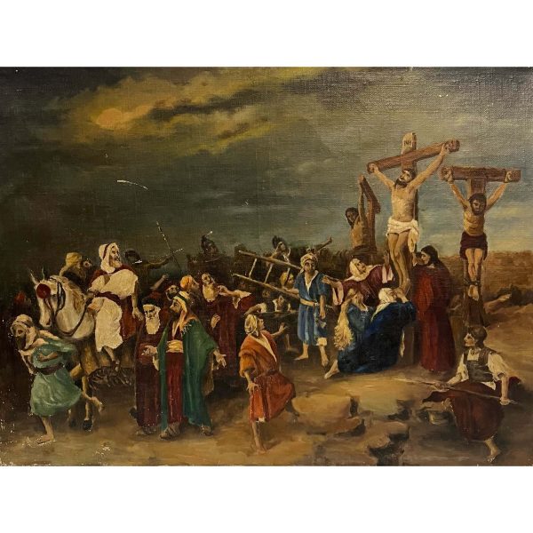 Jézus keresztre feszítése - Ismeretlen festő