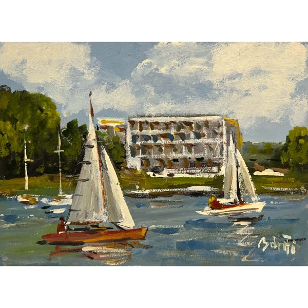 Bánfi József (1936- ) Vitorlások a Balatonon