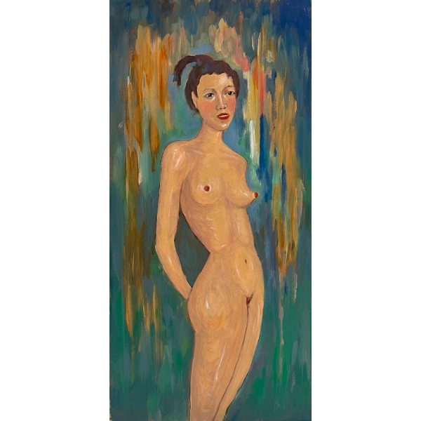 Székely Endre (1917-2014) Aktmodell az elmosódott térben