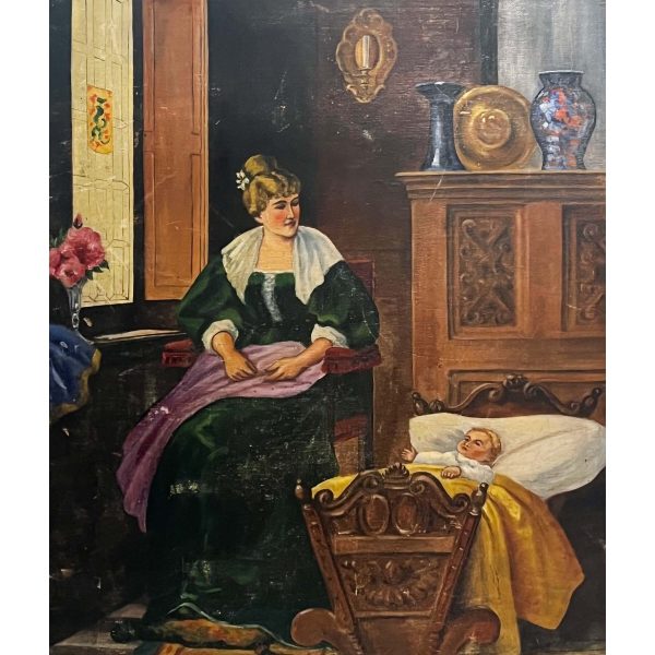 Anya gyermekével - Ismeretlen festő