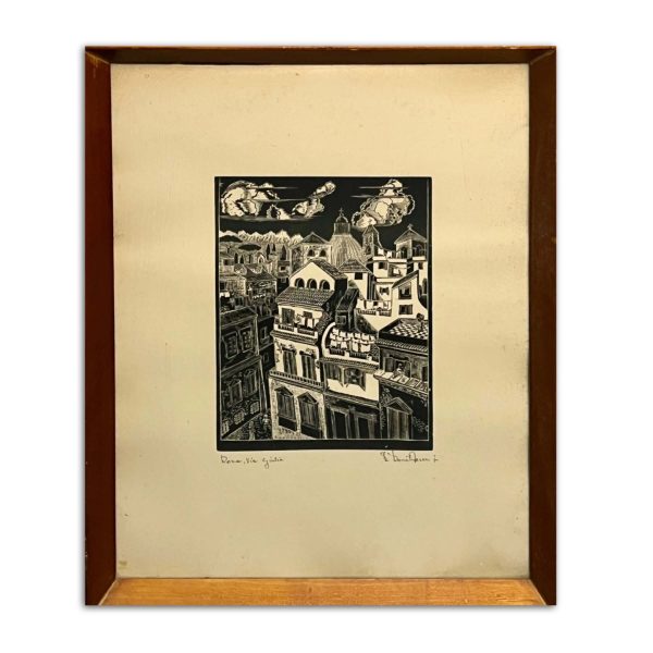 Kováts Ferenc (1913-1997) Roma, Via Giulia