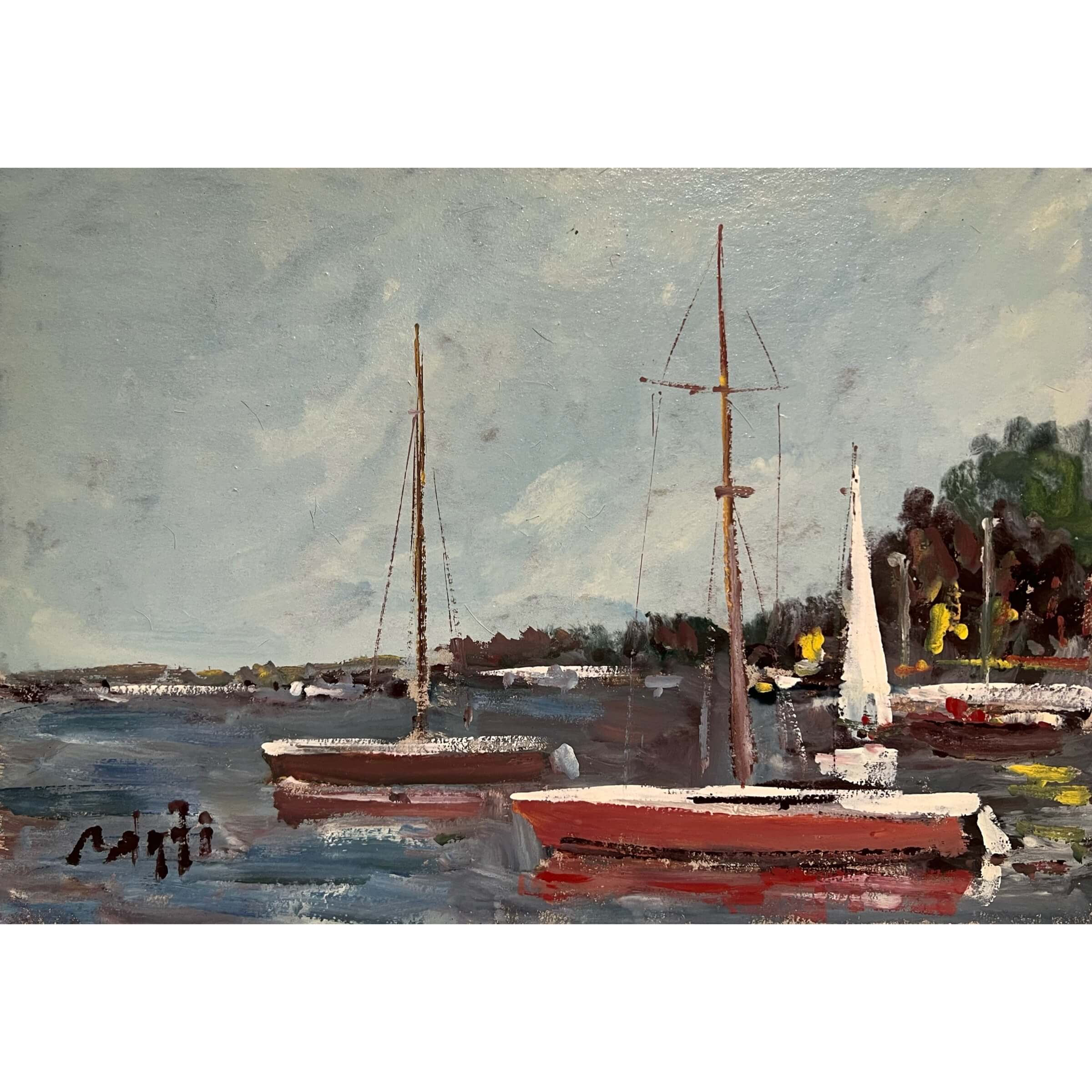 Bánfi József (1936- ) Hajók a Balatonon