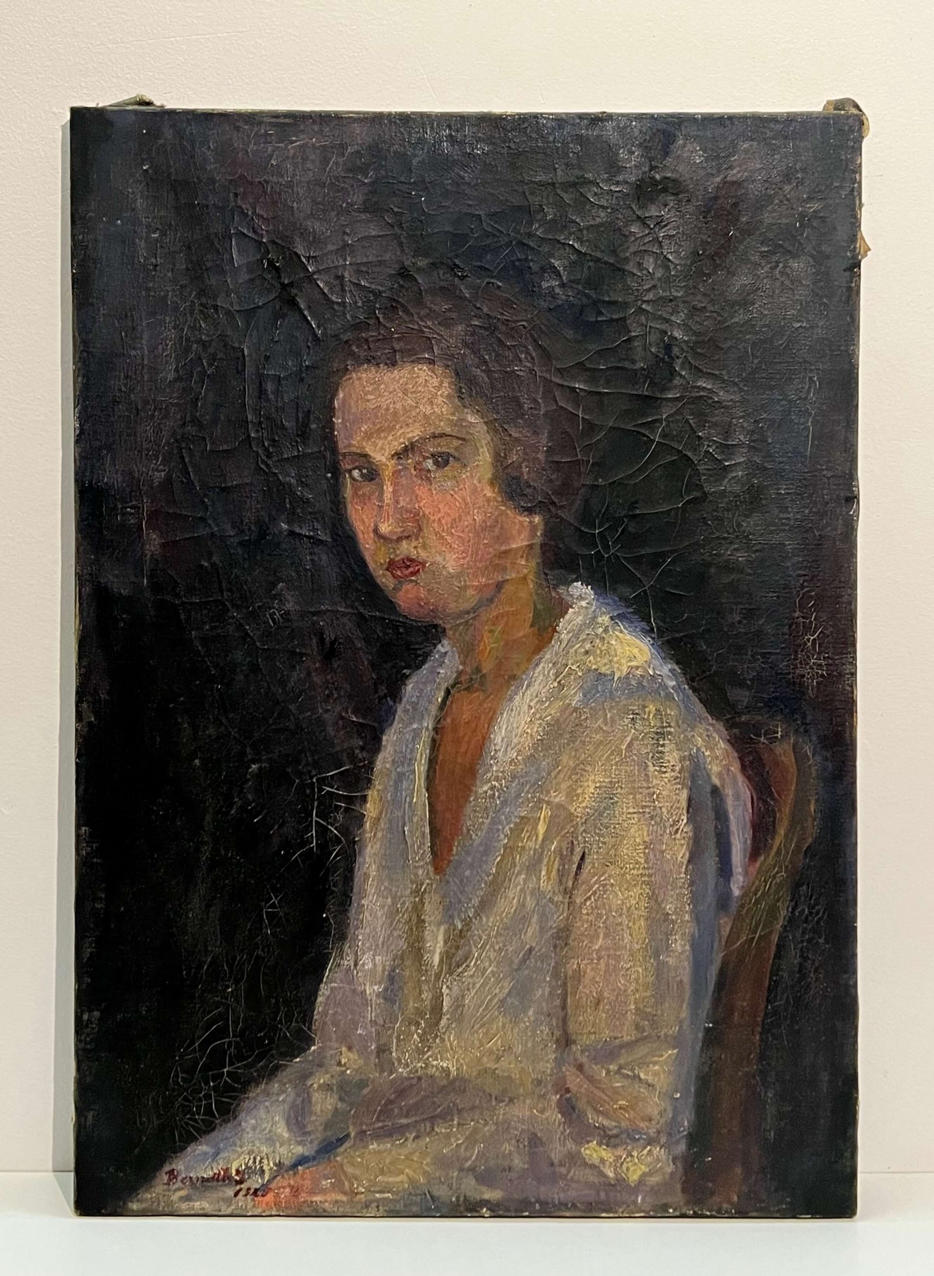 Bernáth I. jelzéssel - Igéző szemek, 1929 - Image 2