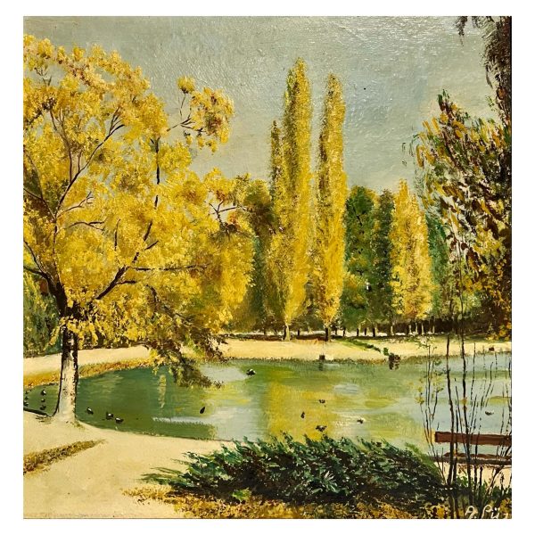 Park ősszel - Beazonosításra váró művész