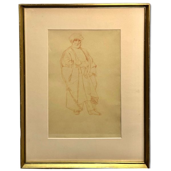 Tornai Gyula (1861-1928) Kaftános-turbános arab férfi