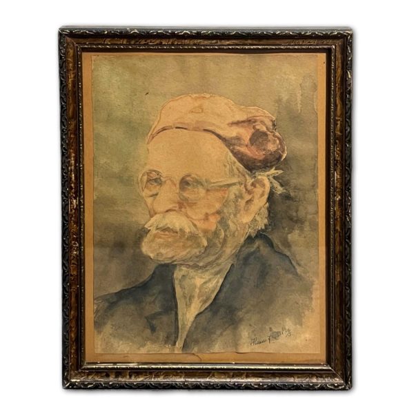 Szemüveges öreg úr, 1945 - Beazonosításra váró művész