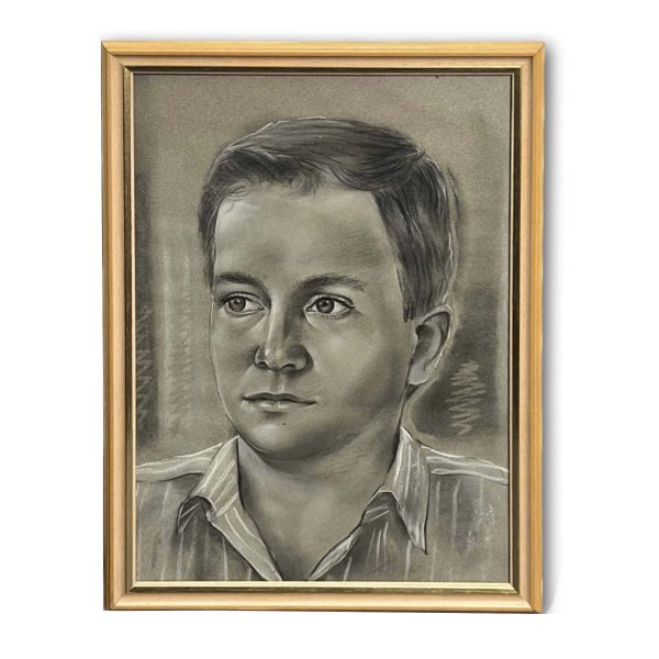 Fiú csíkos ingben - Ismeretlen művész