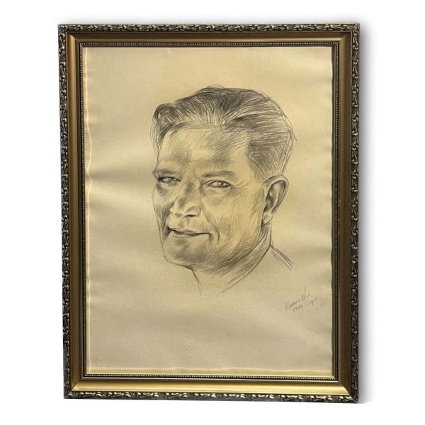 Emanuel Béla (1879-1976) Férfi portré I., 1939