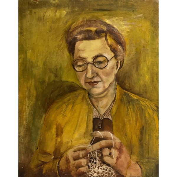 Horgoló nagymama - Beazonosításra váró művész