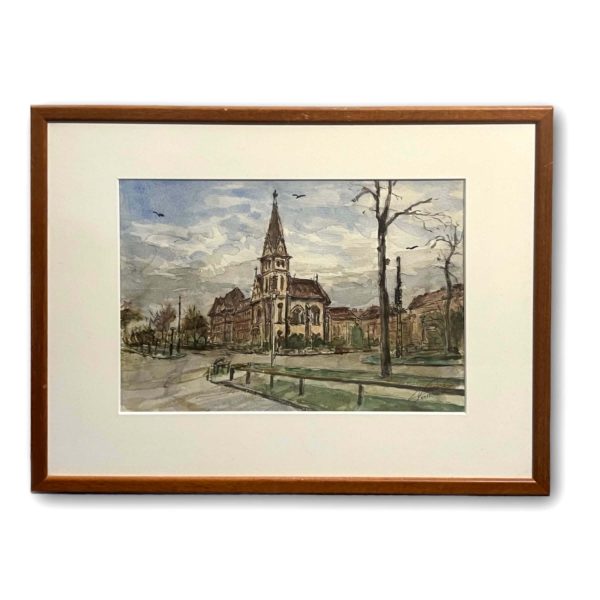 Kovács Ernő (1940- ) A Fasori templom, 2017