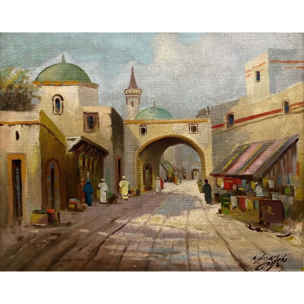 Arab bazárban - Beazonosításra váró művész