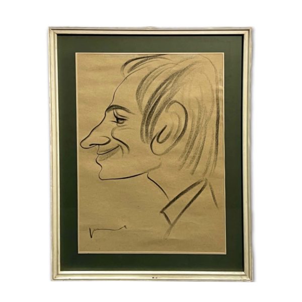 Nagy orrú férfi, 1973 - Beazonosításra váró művész