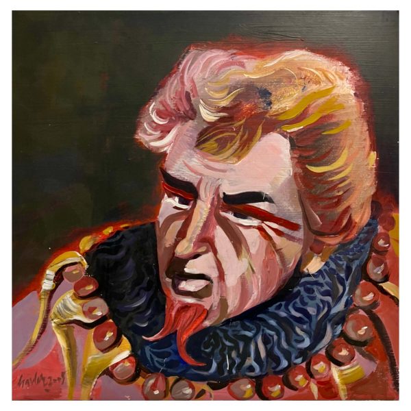 Csavlek András (1942- ) Színházi jelenet, 2005