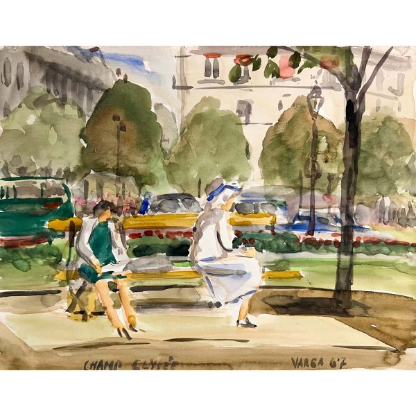Varga Ferenc (1928-2019) Champs-Élysées, 1967