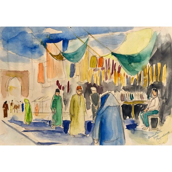 Orosz Béla (1912 körül-1981 körül) Marrakech, 1981