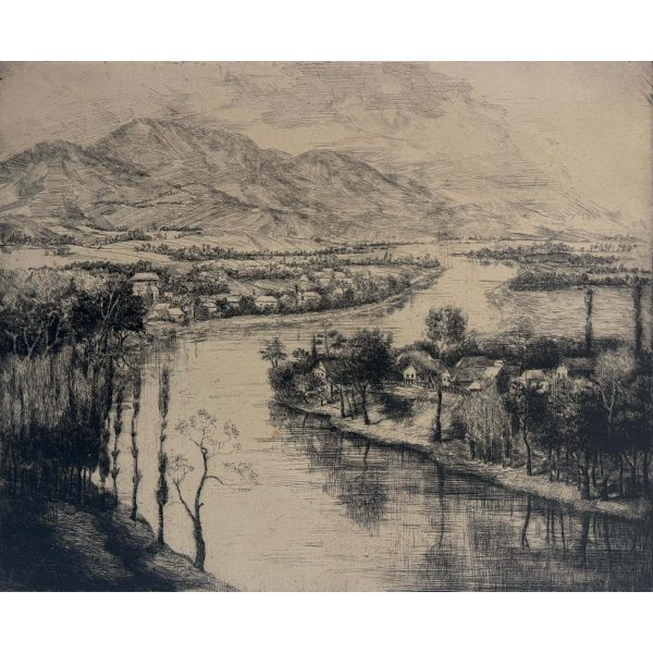 Mészáros Lajos (1925-1971) Bodrogpart