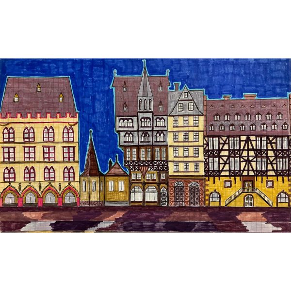 Koppány Frigyes (?-?) Utcakép Nyugat-Európában II., 1983
