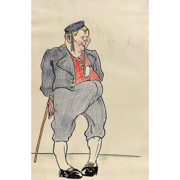 Pipázó férfi, 1929 - Beazonosításra váró művész