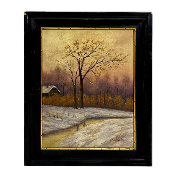 Schröter jelzéssel - Téli táj magányos házzal, 1945