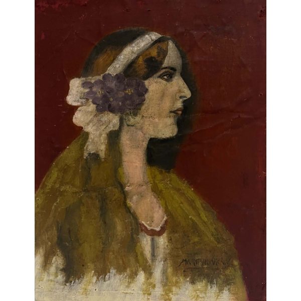 Martinkovics V. jelzéssel - Hölgy art déco stílusban