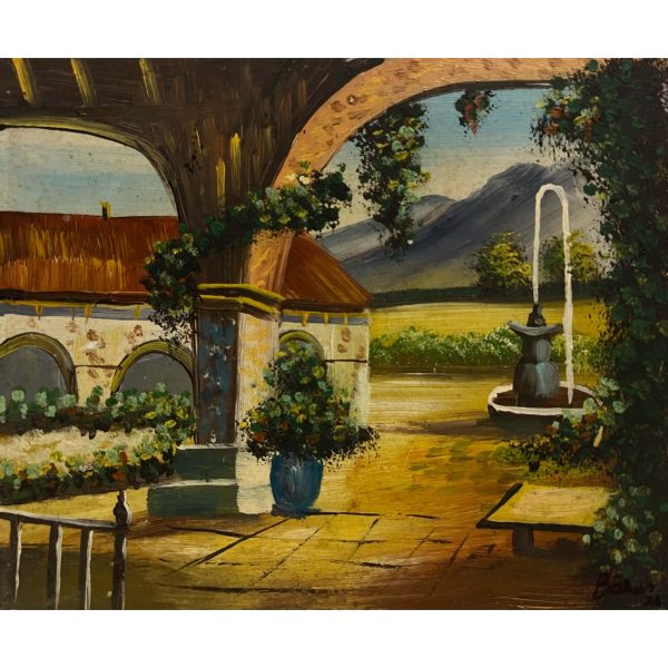 Toszkánai villa, 1974 - Beazonosításra váró művész