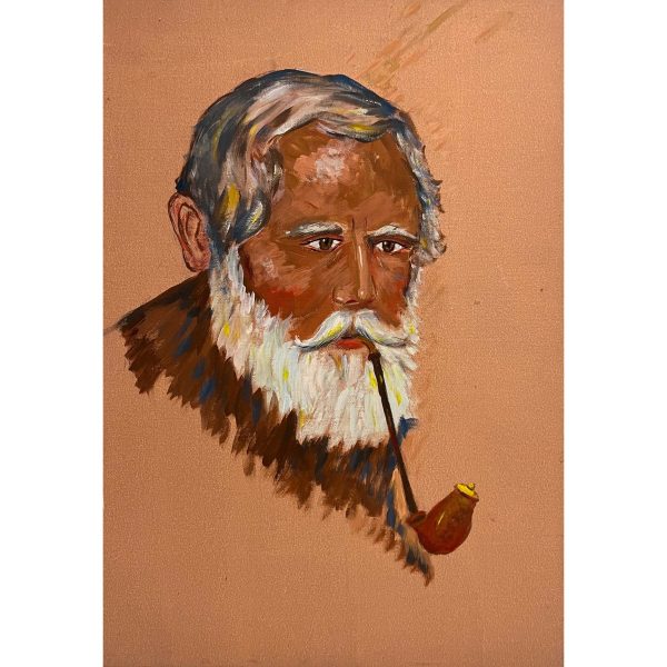 Székely Endre (1917-2014) Pipázó öregúr
