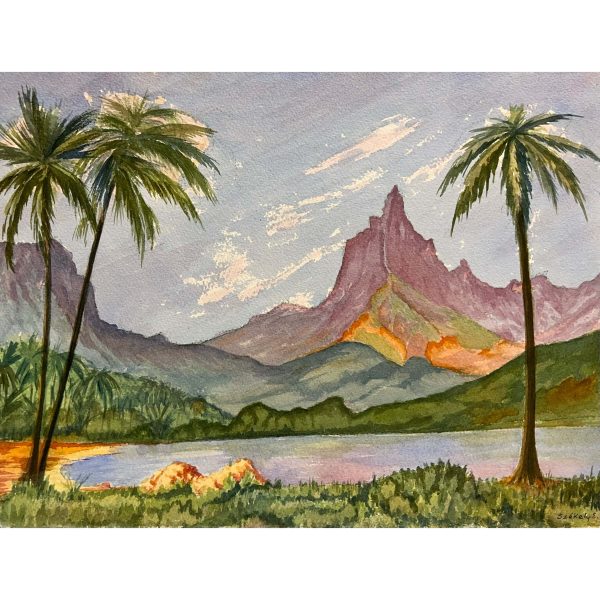Székely Endre (1917-2014) Rotui hegység (Tahiti sorozat), 1987