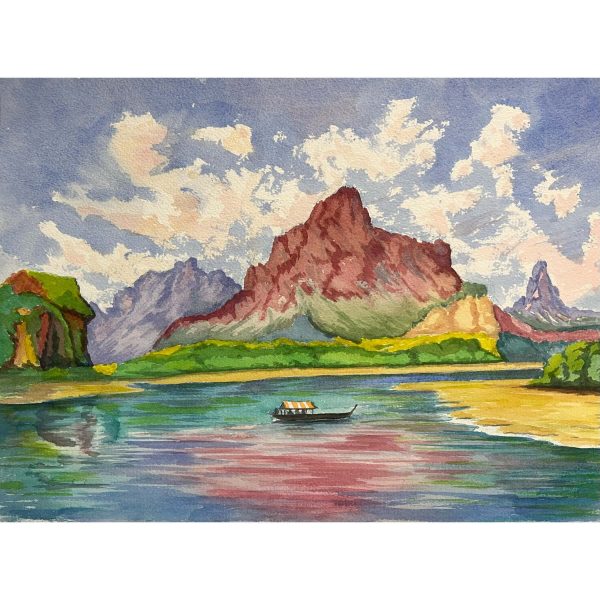 Székely Endre (1917-2014) Tahiti sorozat VI., 1987