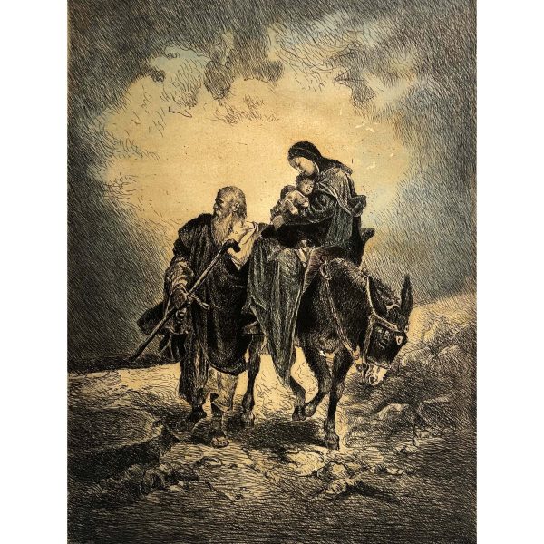 Kis Jézus elmenekítése - Ismeretlen művész